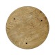 Round Lamp Table with Iron Base