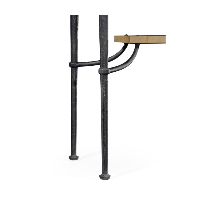 Rectangular Console Table with Iron Base