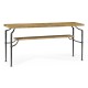 Rectangular Console Table with Iron Base