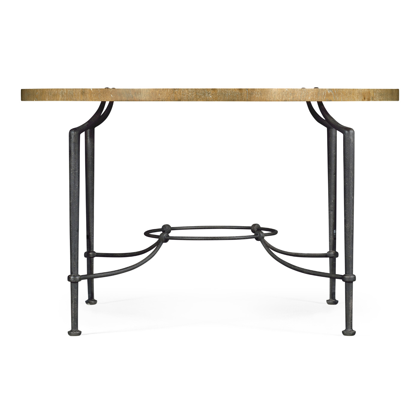 Round Centre Table with Iron Base