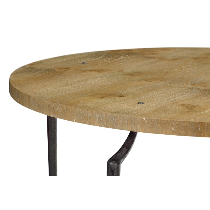 Round Centre Table with Iron Base