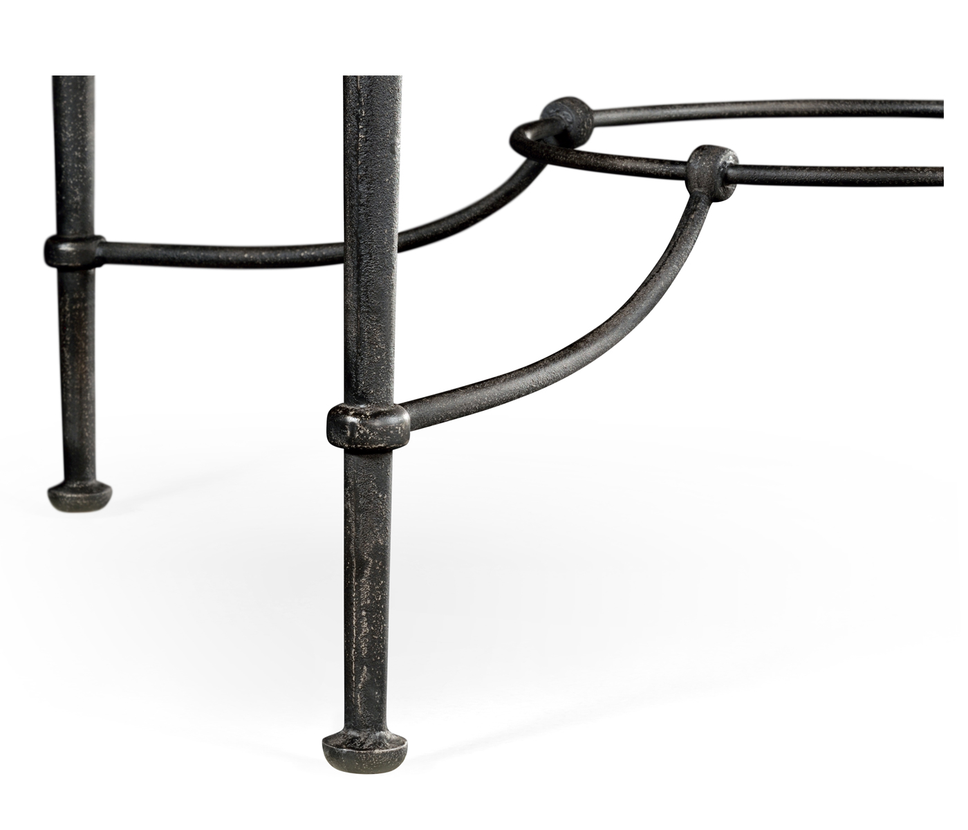 Round Centre Table with Iron Base