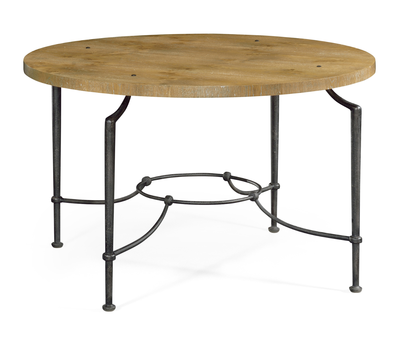 Round Centre Table with Iron Base