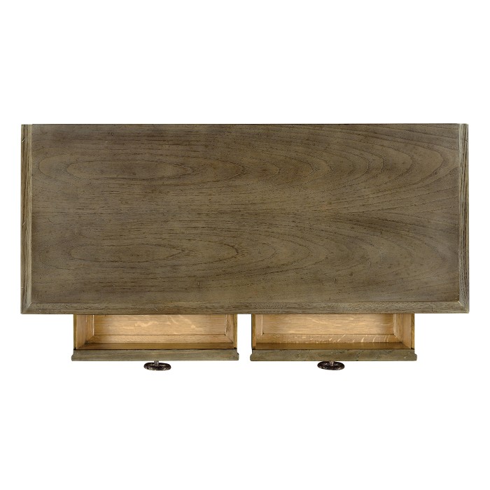 Dark Grey Chestnut Narrow Cabinet with Cupboard