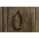 Dark Grey Chestnut Narrow Cabinet with Cupboard