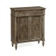 Dark Grey Chestnut Narrow Cabinet with Cupboard