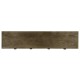 Dark Grey Chestnut Double Narrow Cabinet with Twin Cupboards