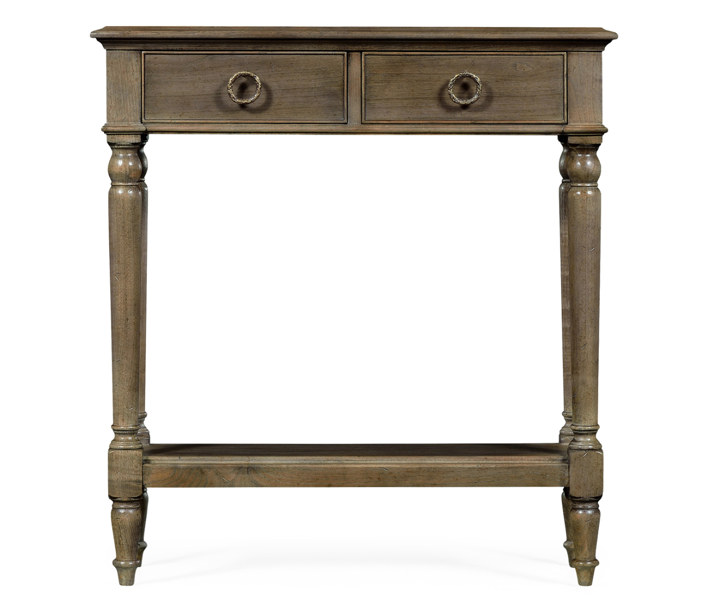 Small Dark Grey Chestnut Narrow Console