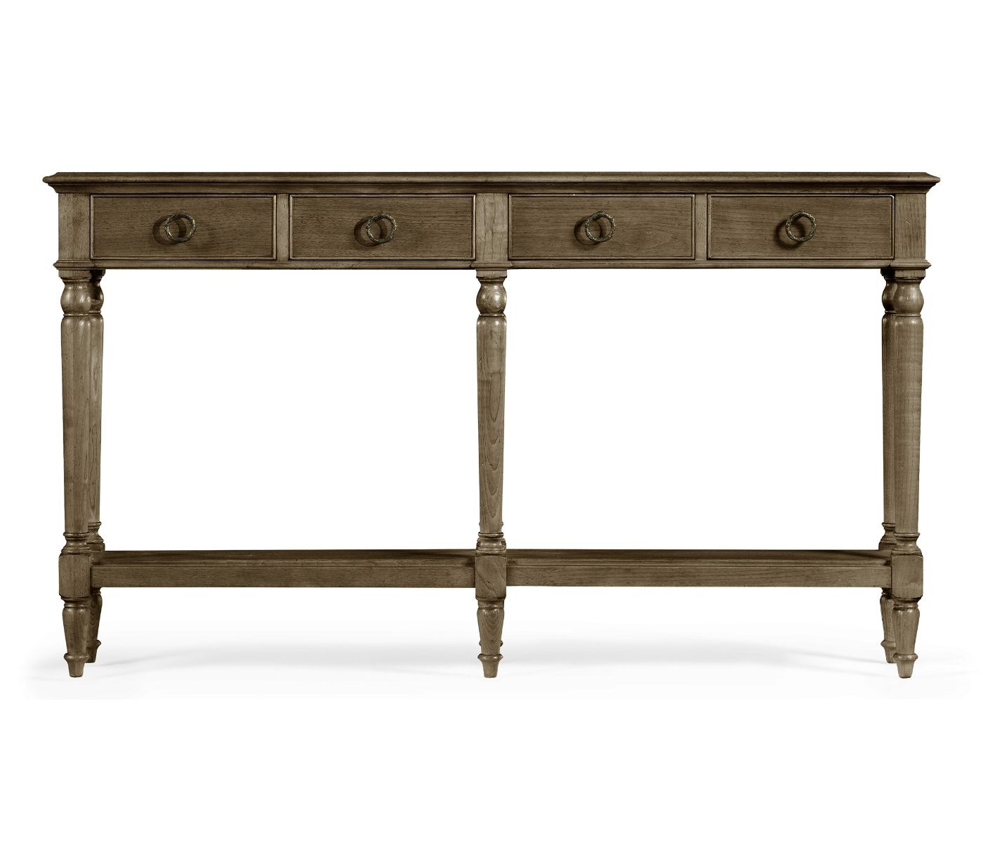 Large Dark Grey Chestnut Narrow Console