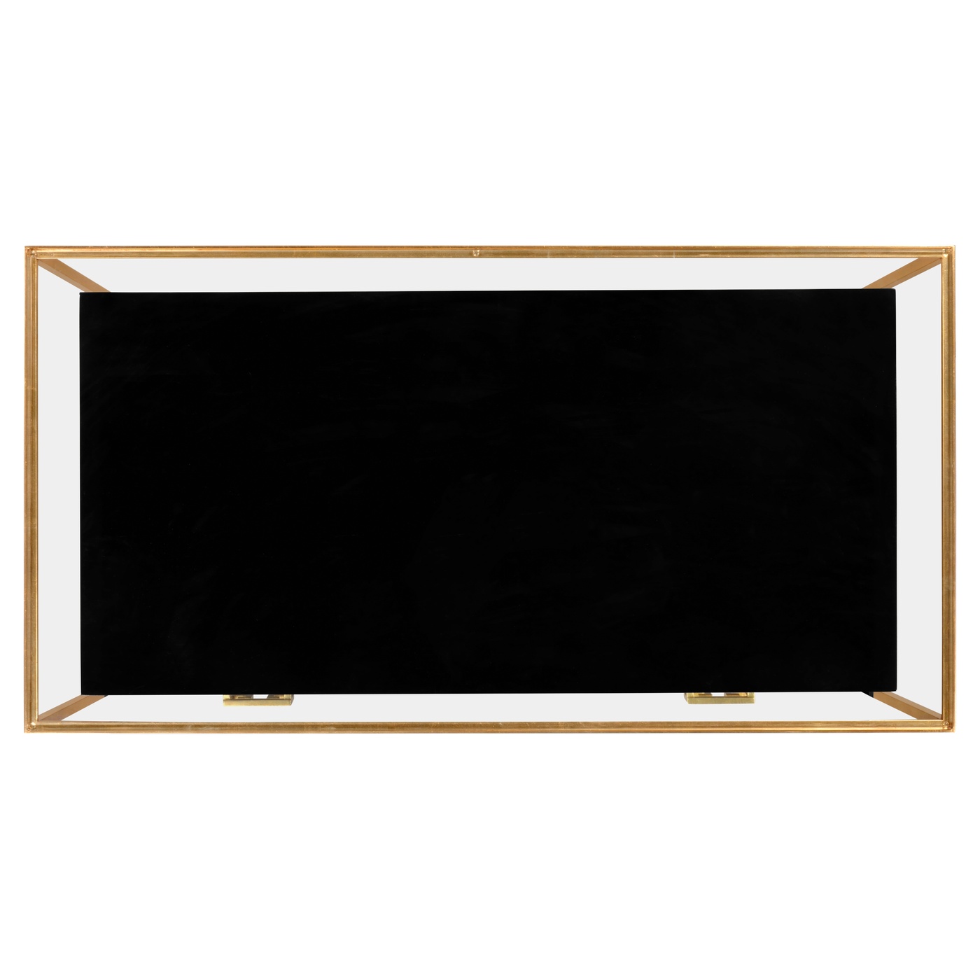 Gilded Iron Chest of Drawers in Smoky Black