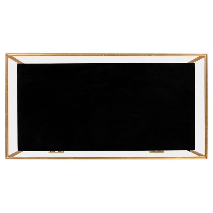 Gilded Iron Chest of Drawers in Smoky Black