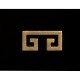 Gilded Iron Chest of Drawers in Smoky Black