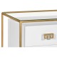 Gilded Iron Chest of Drawers in Biancaneve