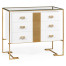 Gilded Iron Chest of Drawers in Biancaneve
