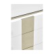 Silver Iron Chest of Drawers in Biancaneve