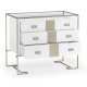 Silver Iron Chest of Drawers in Biancaneve