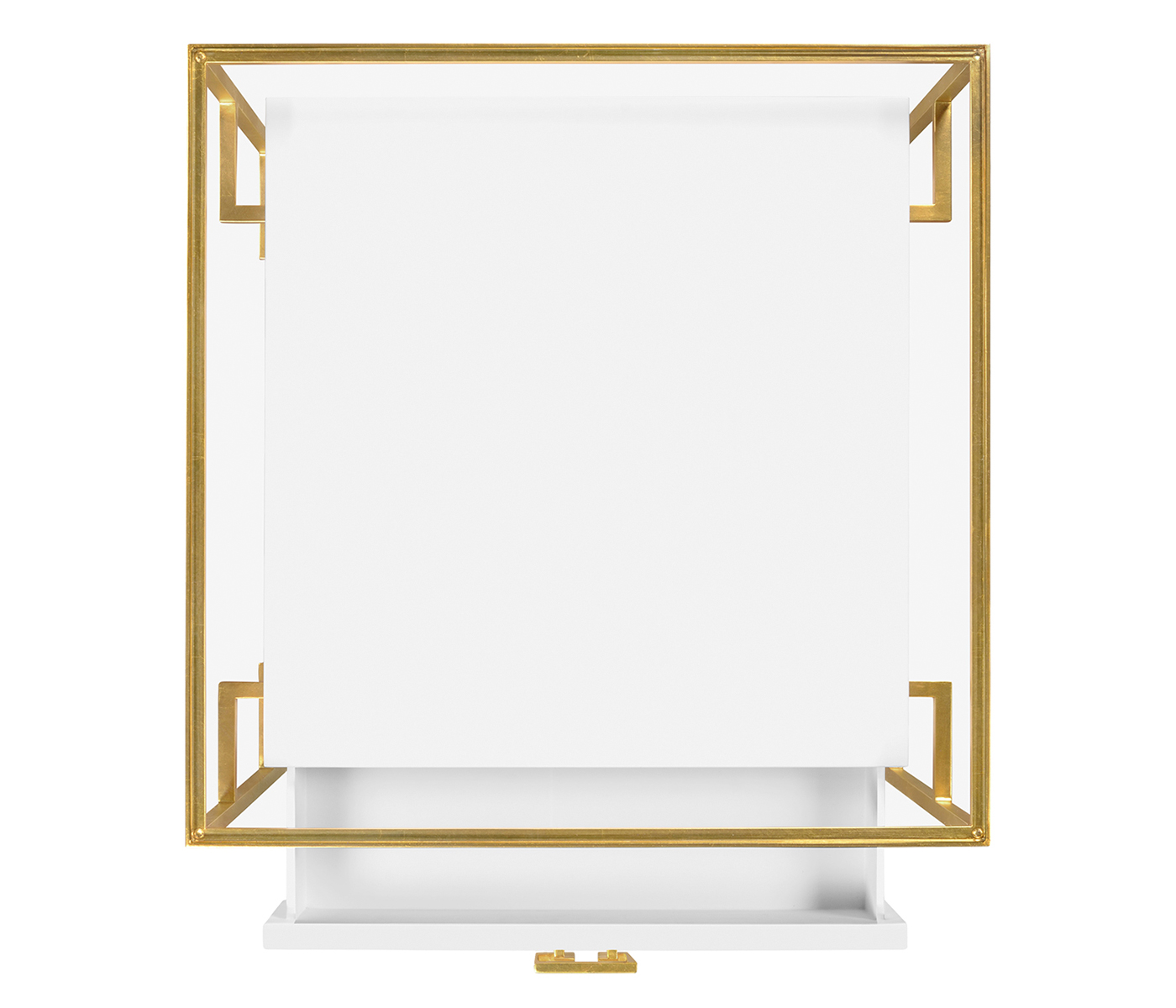 Gilded Iron Side Table in Biancaneve