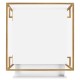 Gilded Iron Side Table in Biancaneve