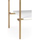 Gilded Iron Side Table in Biancaneve