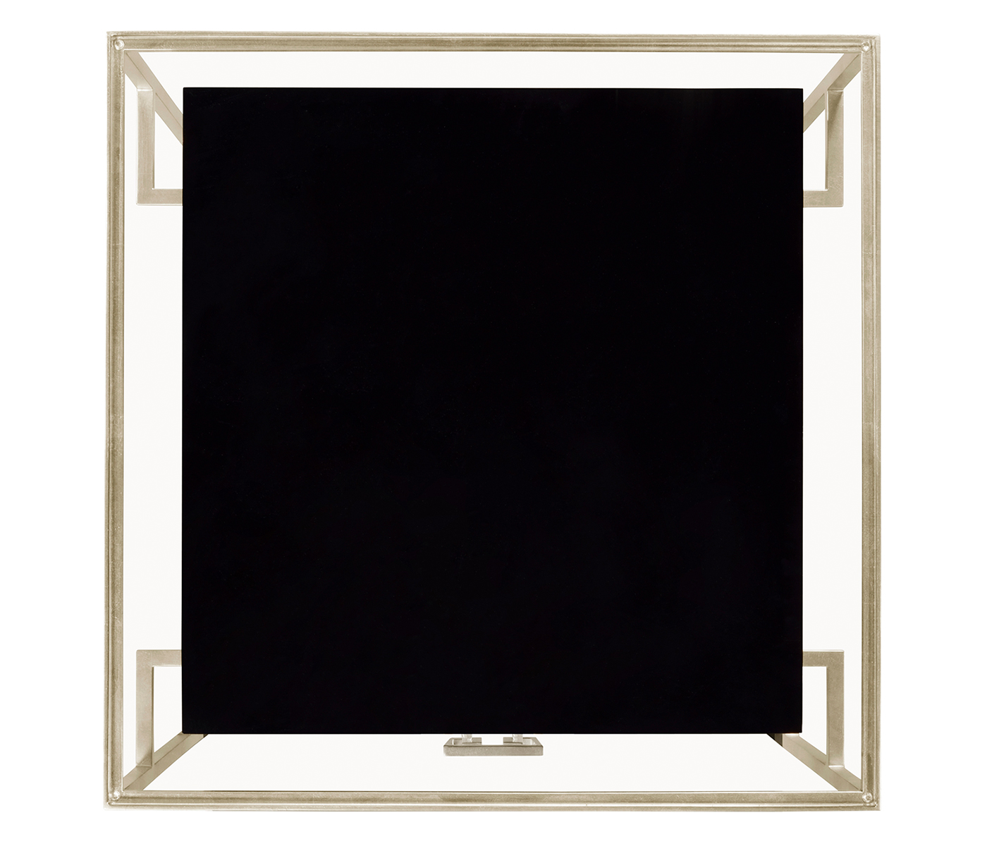 Silver Iron Side Table in Smoky Black