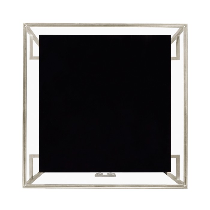 Silver Iron Side Table in Smoky Black