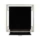 Silver Iron Side Table in Smoky Black