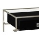 Silver Iron Side Table in Smoky Black