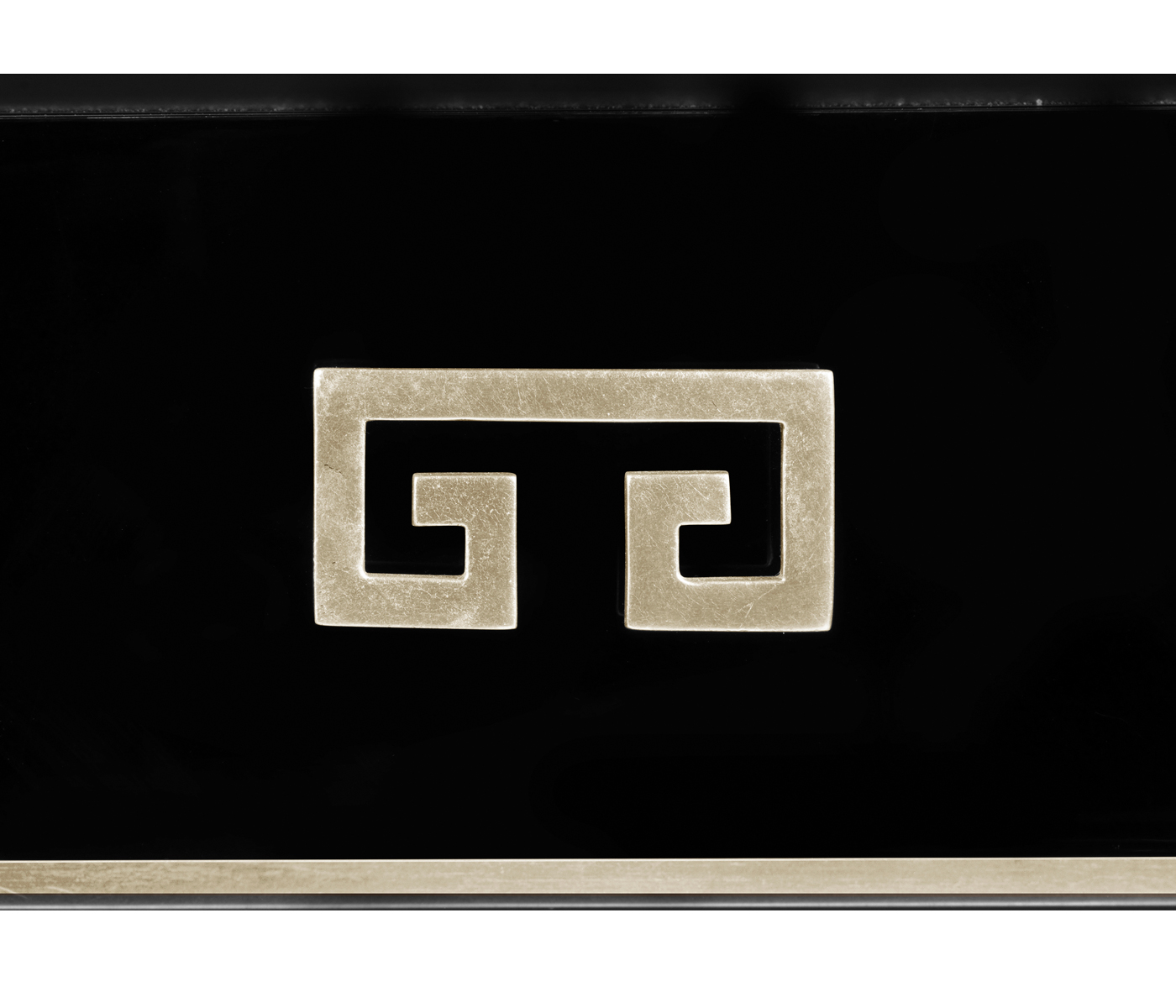 Silver Iron Side Table in Smoky Black