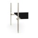 Silver Iron Side Table in Smoky Black