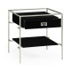 Silver Iron Side Table in Smoky Black