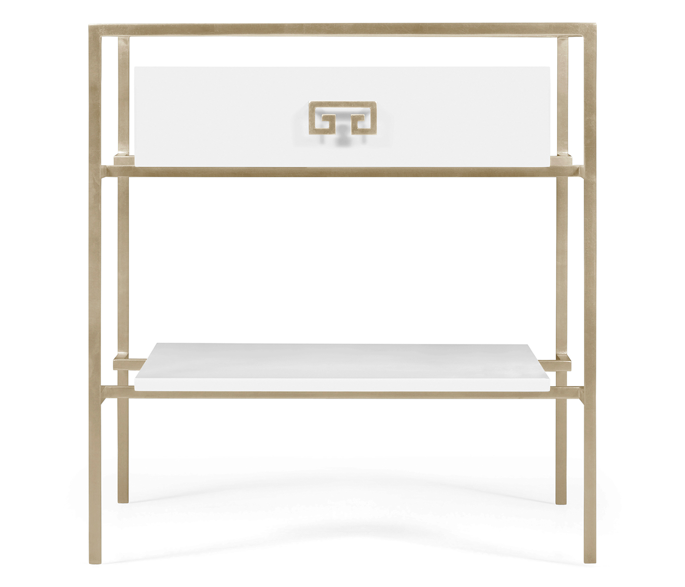 Silver Iron Side Table in Biancaneve