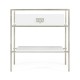 Silver Iron Side Table in Biancaneve