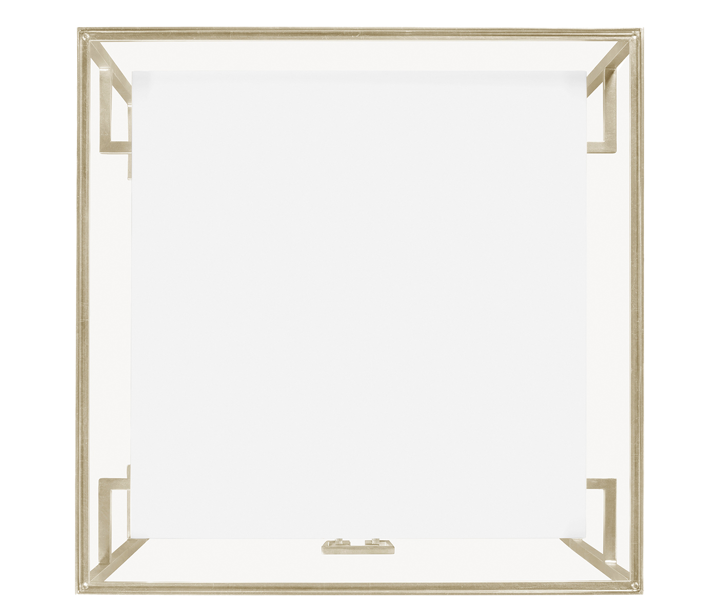 Silver Iron Side Table in Biancaneve