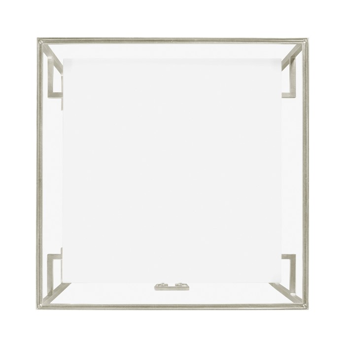 Silver Iron Side Table in Biancaneve