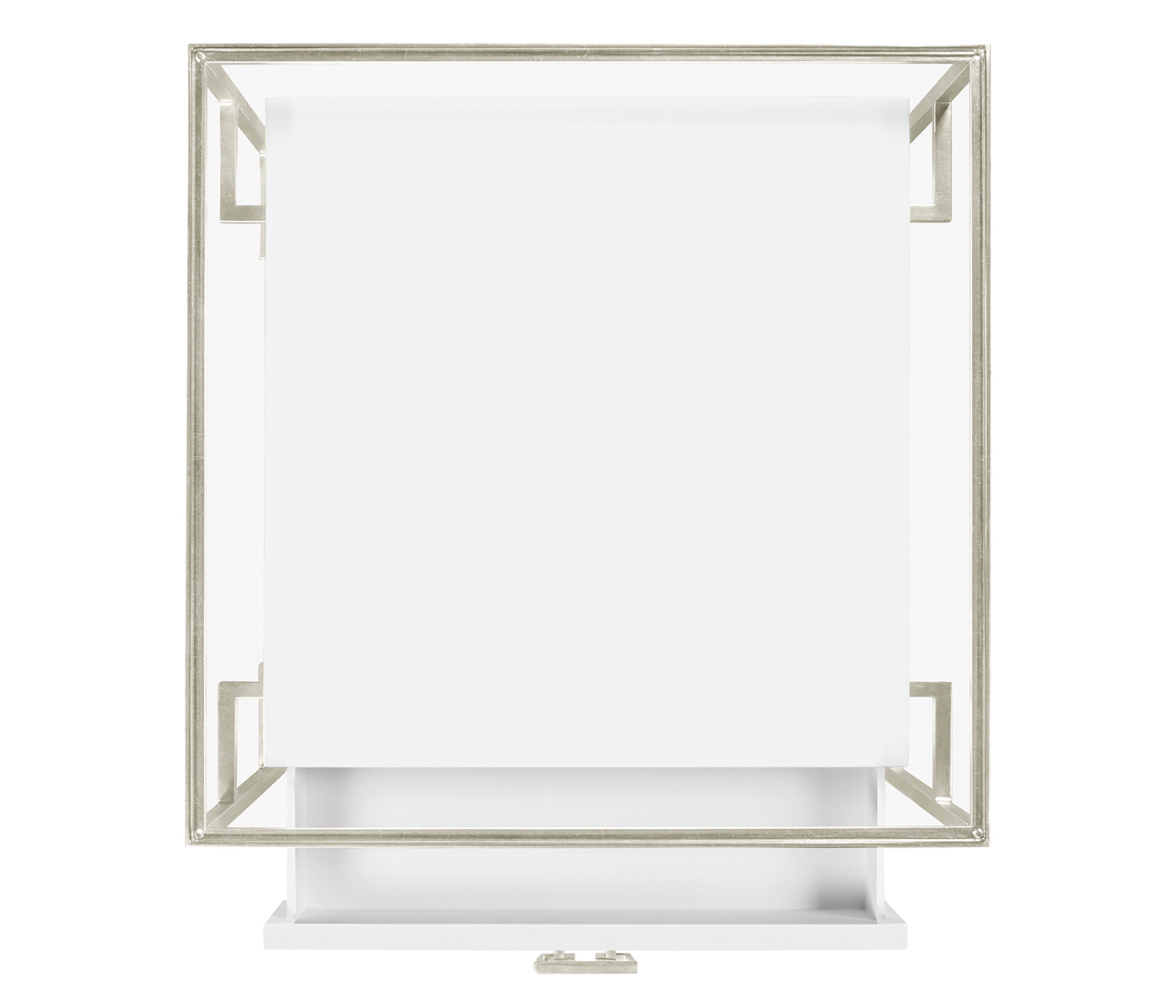 Silver Iron Side Table in Biancaneve