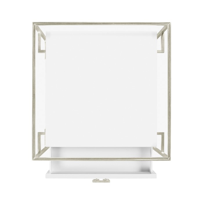 Silver Iron Side Table in Biancaneve