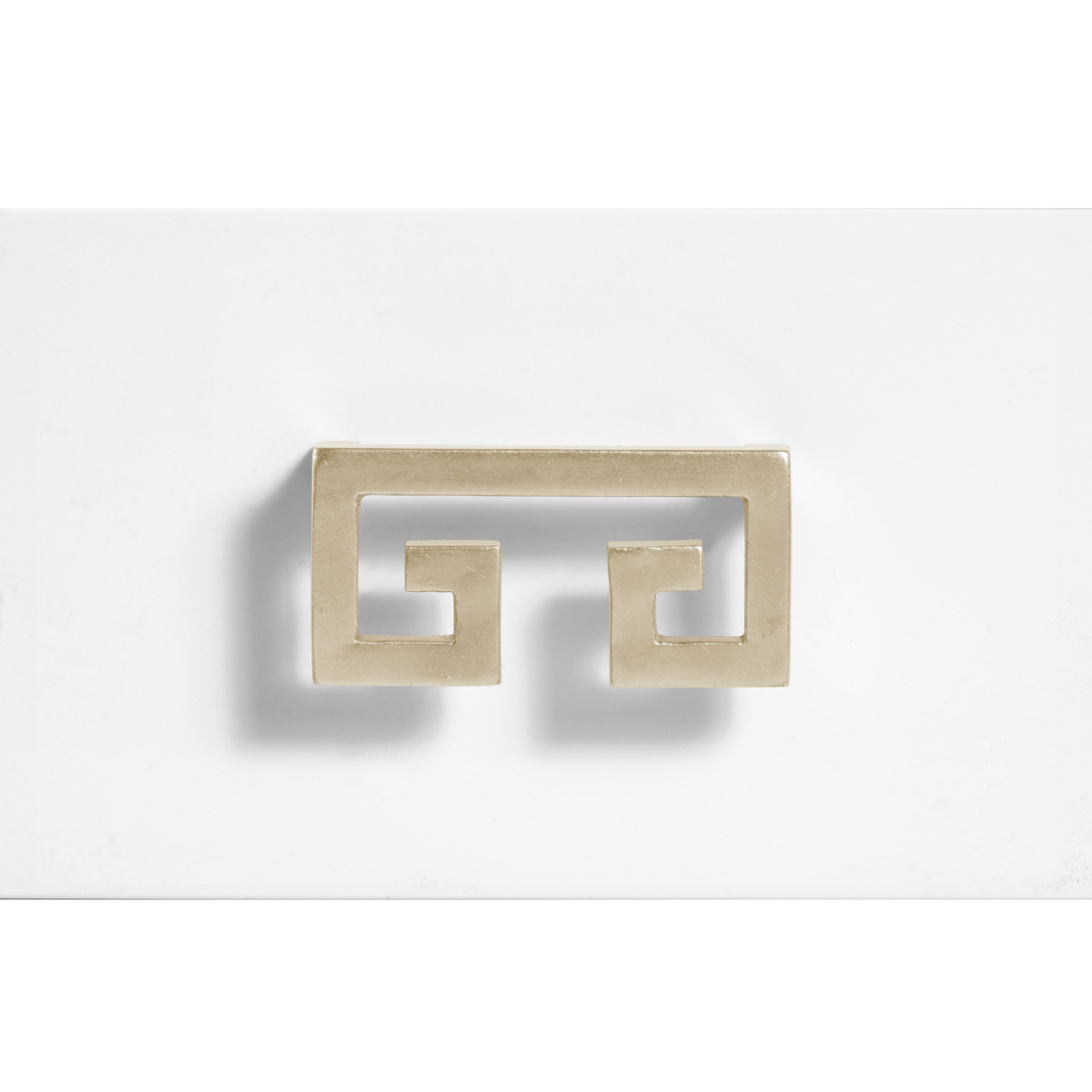 Silver Iron Side Table in Biancaneve