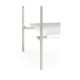 Silver Iron Side Table in Biancaneve