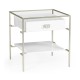 Silver Iron Side Table in Biancaneve