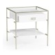 Silver Iron Side Table in Biancaneve