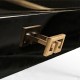 Gilded Iron Coffee Table in Smoky Black