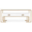 Gilded Iron Coffee Table in Biancaneve