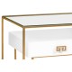 Gilded Iron Coffee Table in Biancaneve