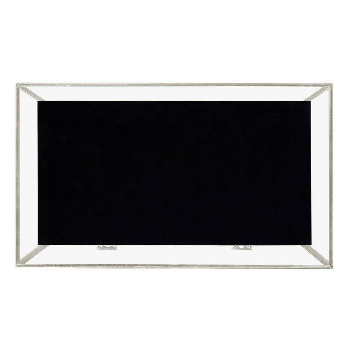Silver Iron Coffee Table in Smoky Black