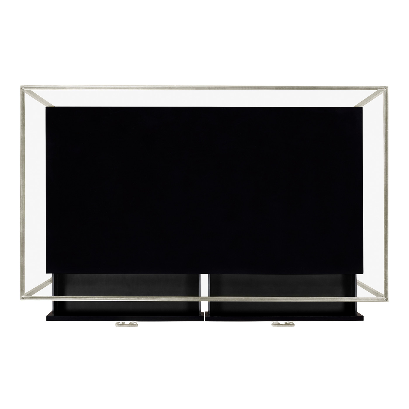 Silver Iron Coffee Table in Smoky Black