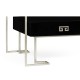 Silver Iron Coffee Table in Smoky Black