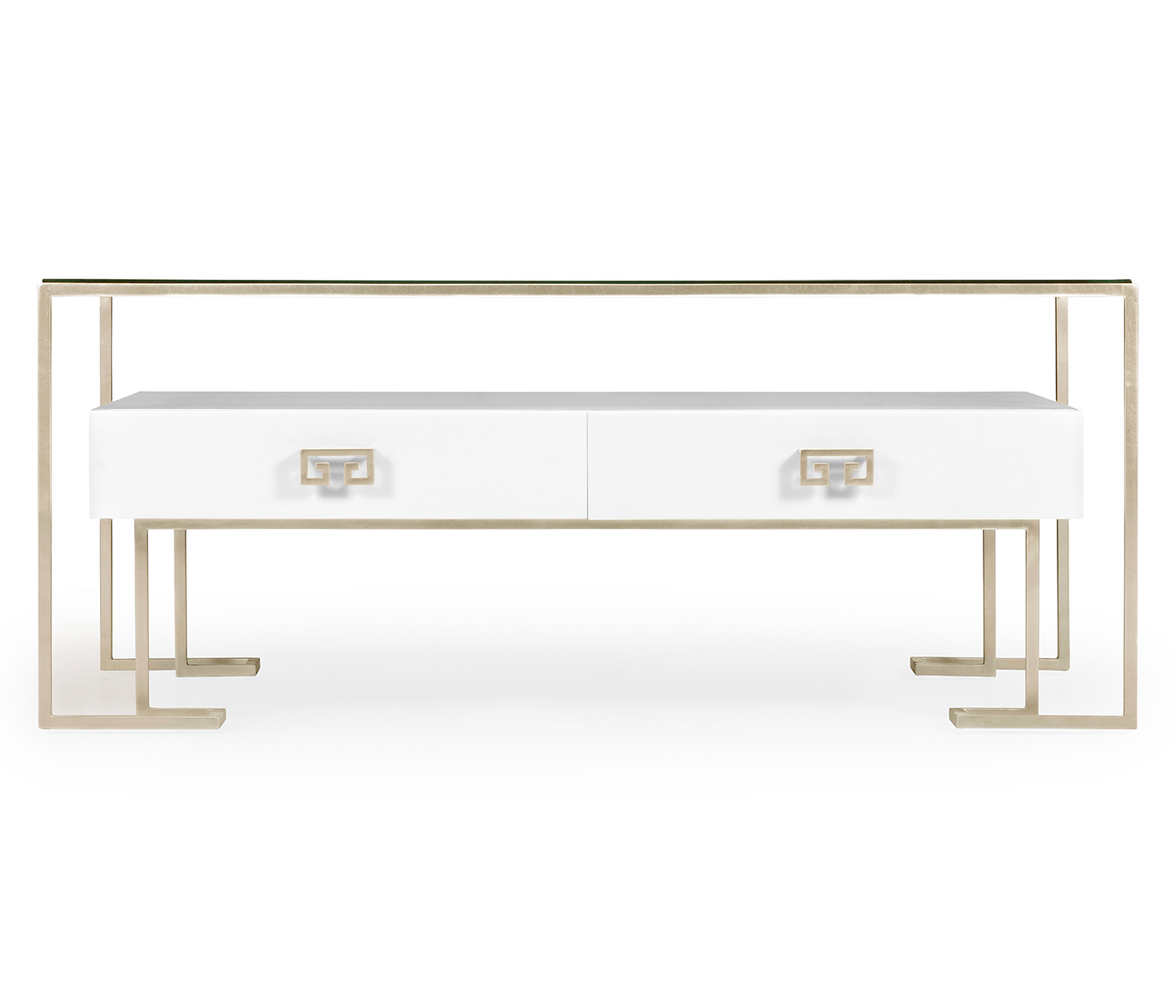 Silver Iron Coffee Table in Biancaneve