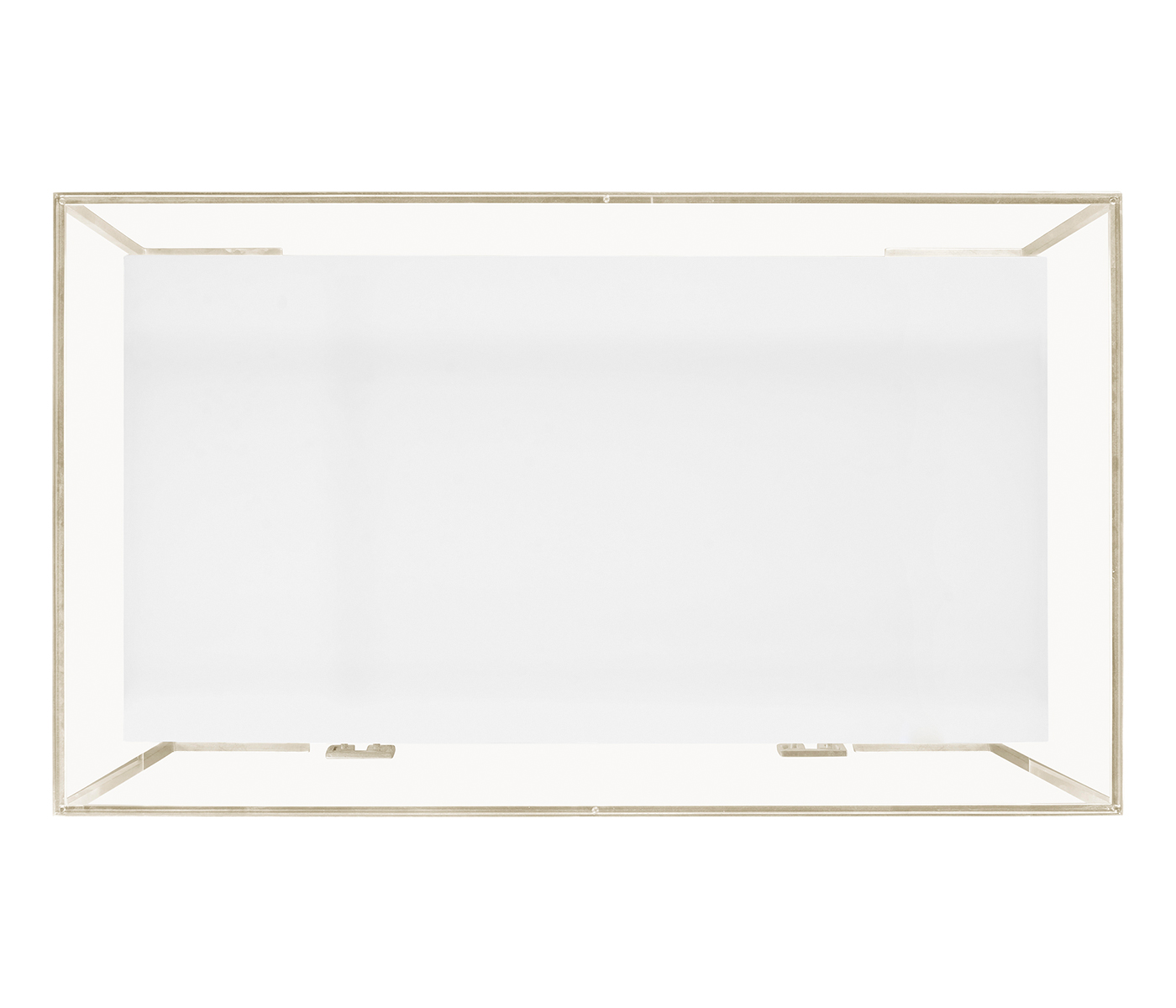 Silver Iron Coffee Table in Biancaneve