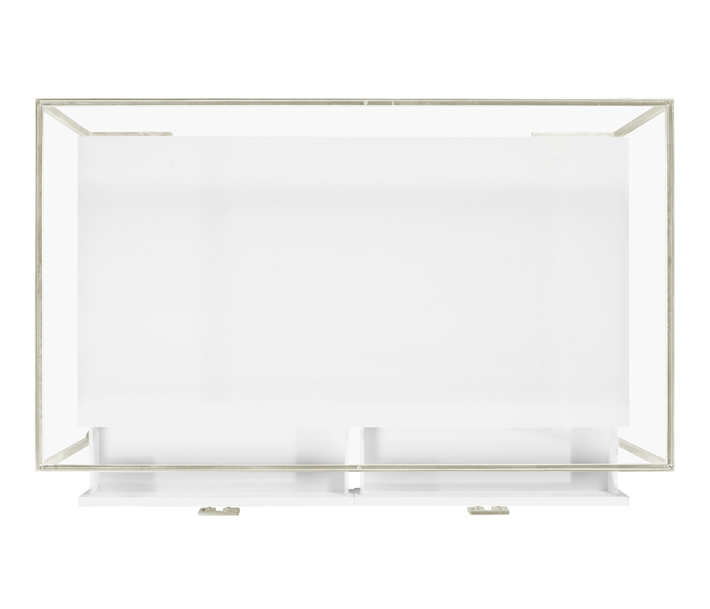 Silver Iron Coffee Table in Biancaneve