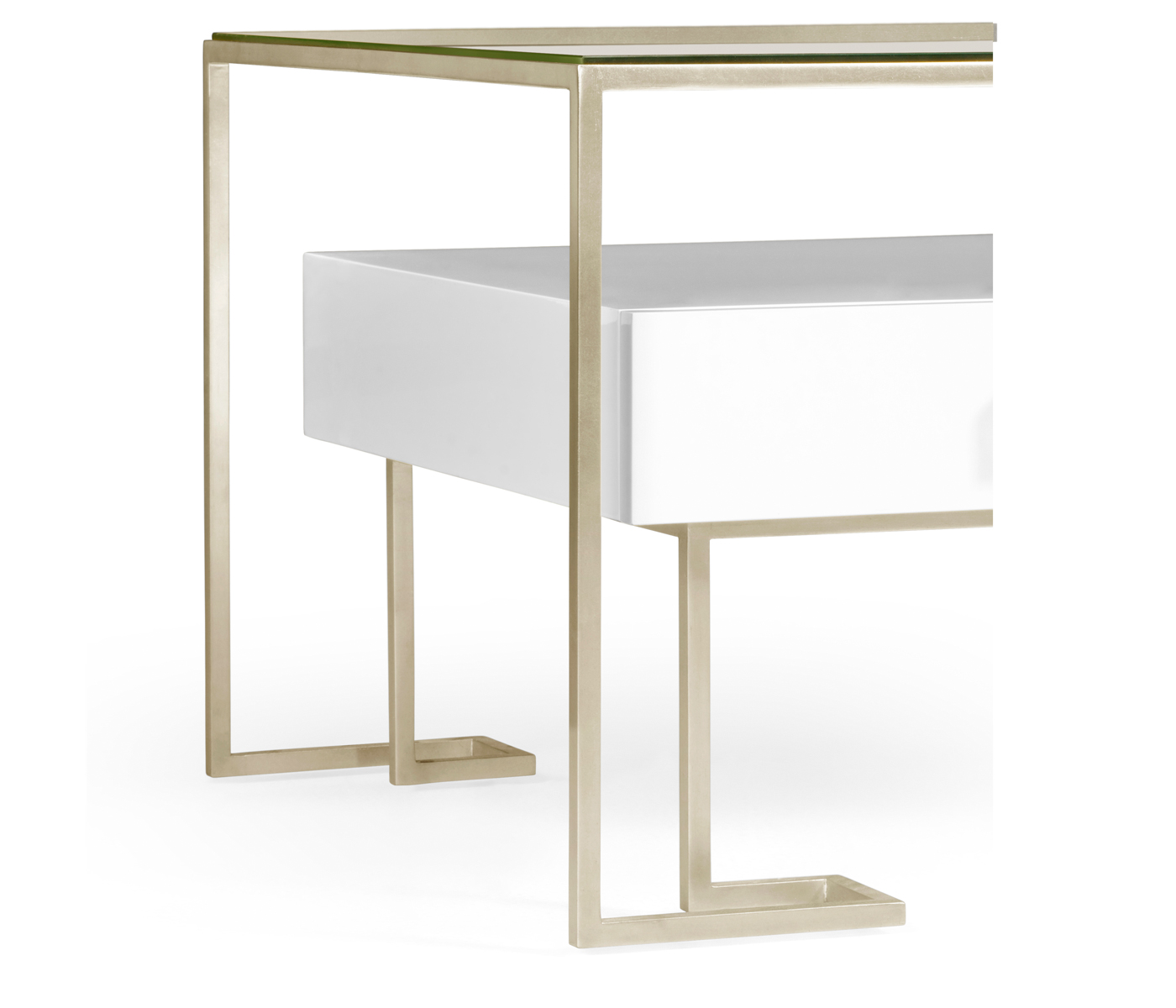 Silver Iron Coffee Table in Biancaneve